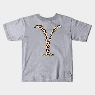 Upsilon Cheetah Letter Kids T-Shirt